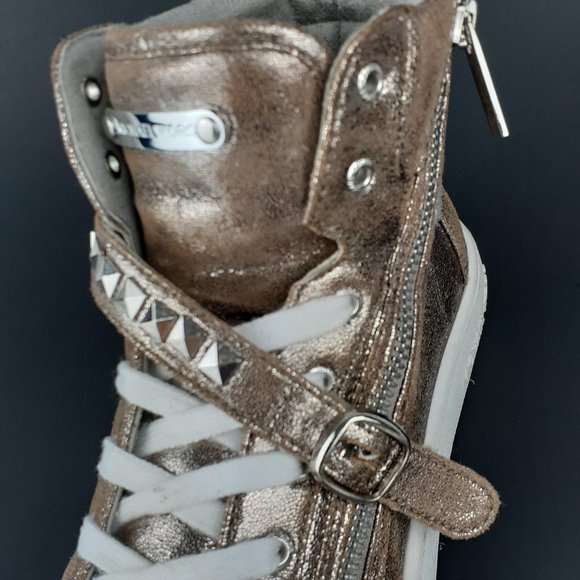 Michael Kors Studded High Top Sneaker Size 5 - Picture 12 of 15